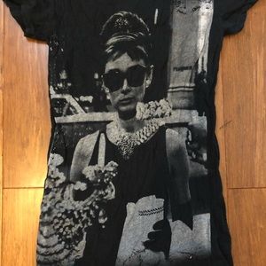 Audrey Hepburn screen print shirt